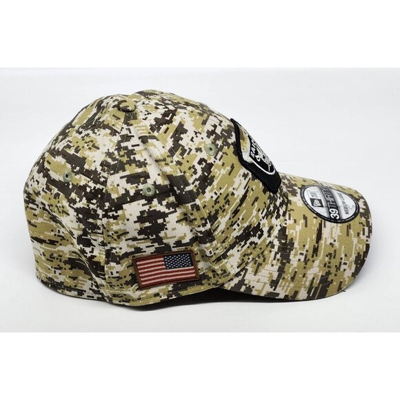 New Era 39THIRTY Las Vegas Raiders Salute To Service Fitted Hat - Picture 2 of 6